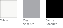 Milgard Aluminum window interior and exterior finishes.