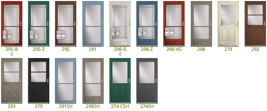 ProVia Spectrum Storm Doors are available in a wide range of styles and colors so that you can find the perfect one to fit your home's aesthetic.