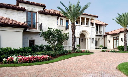Example of a Spanish Colonial Revival style house.