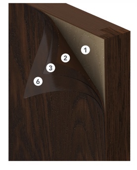 ProVia Signet's door stains are applied in seven steps ensuring the longest lasting color for your fiberglass door.