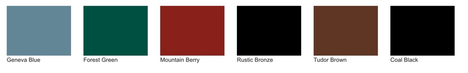 Nine bold paint colors are available for ProVia Signet fiberglass doors.