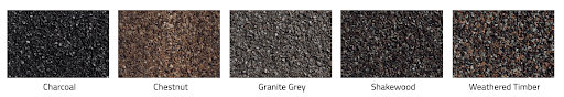 Decra Shake steel roofing colors.