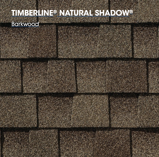 GAF Timberline Natural Shadow asphalt roof shingle sample.