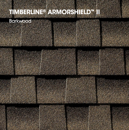 Sample of GAF Timberline Armorshield asphalt shingle.