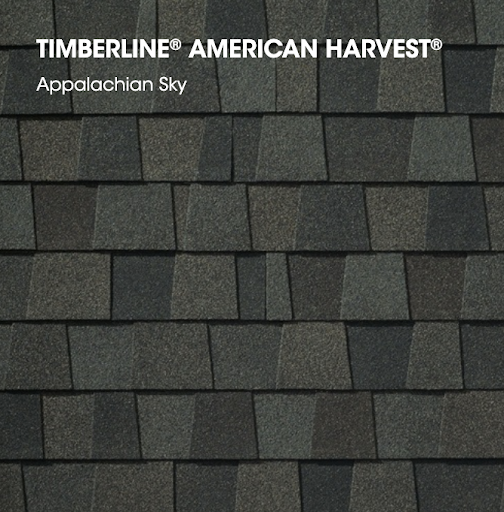 Sample of GAF Timberline American Harvest asphalt shingle.