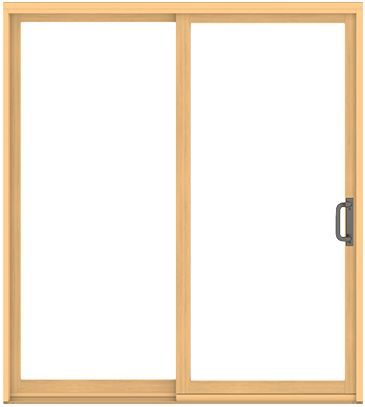 Pine door frame with slim design
